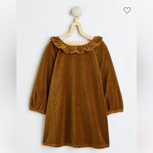 H&M toddler gold velvet dress